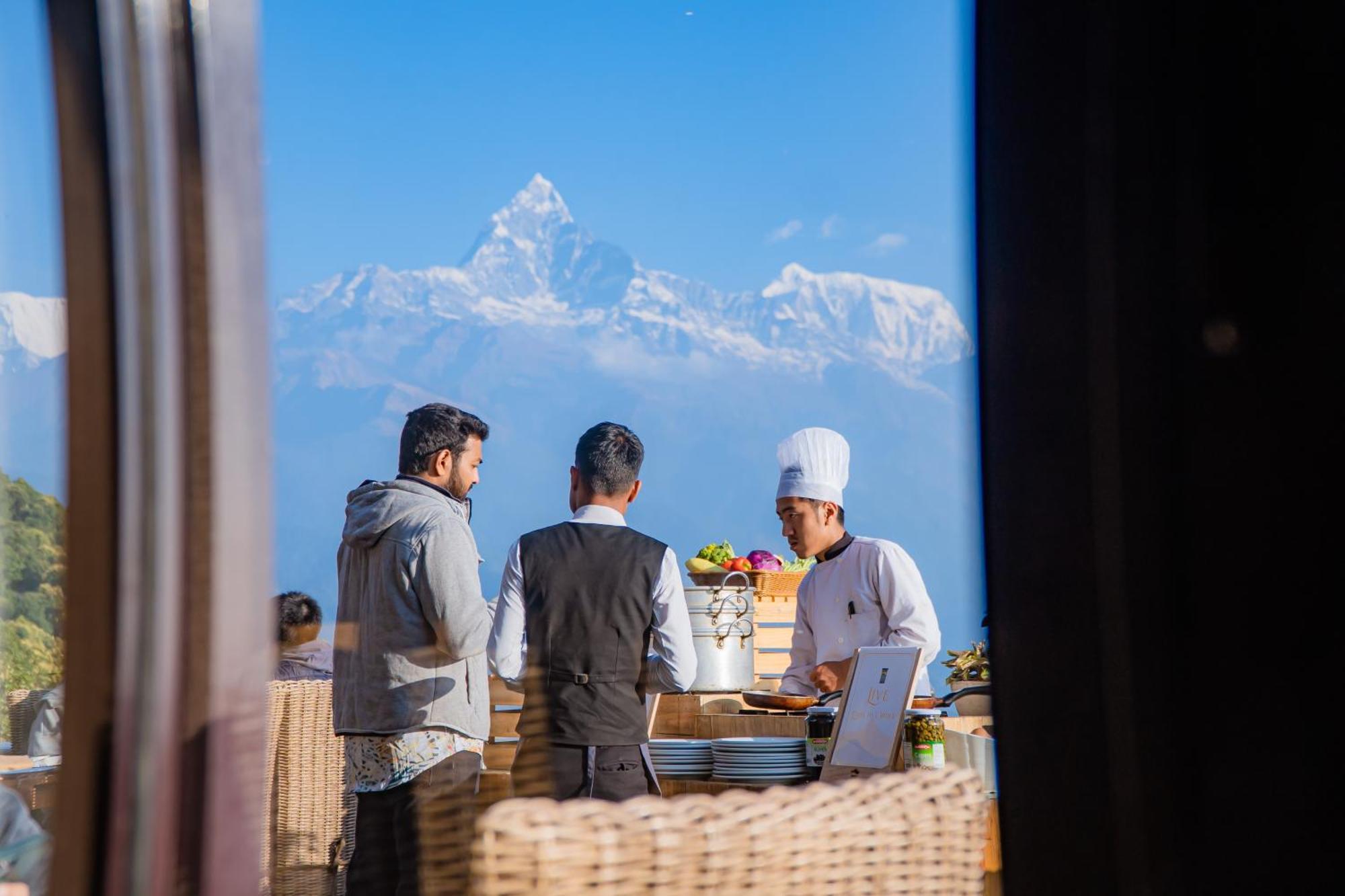 Sarangkot Mountain Lodge Pokhara Bagian luar foto