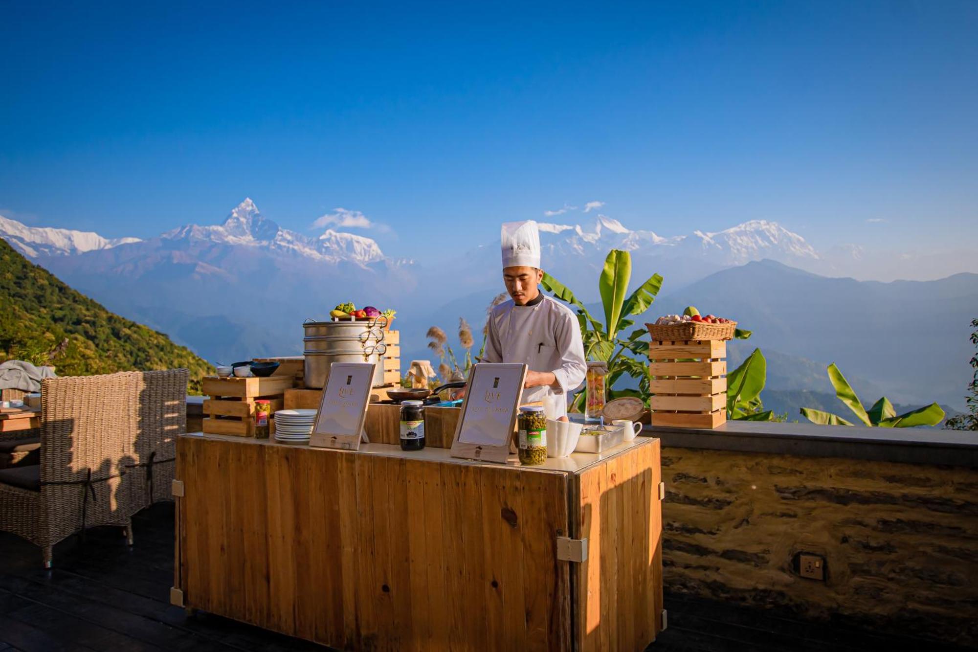 Sarangkot Mountain Lodge Pokhara Bagian luar foto