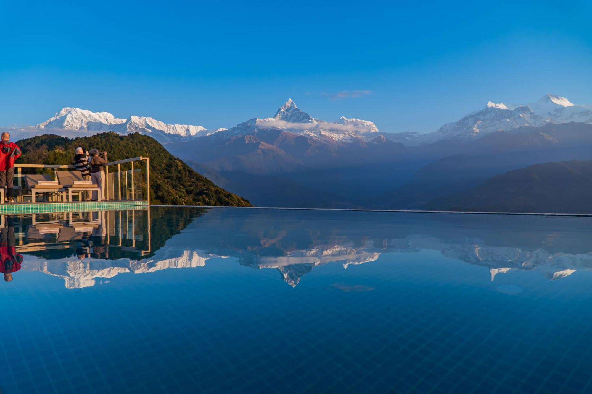 Sarangkot Mountain Lodge Pokhara Bagian luar foto