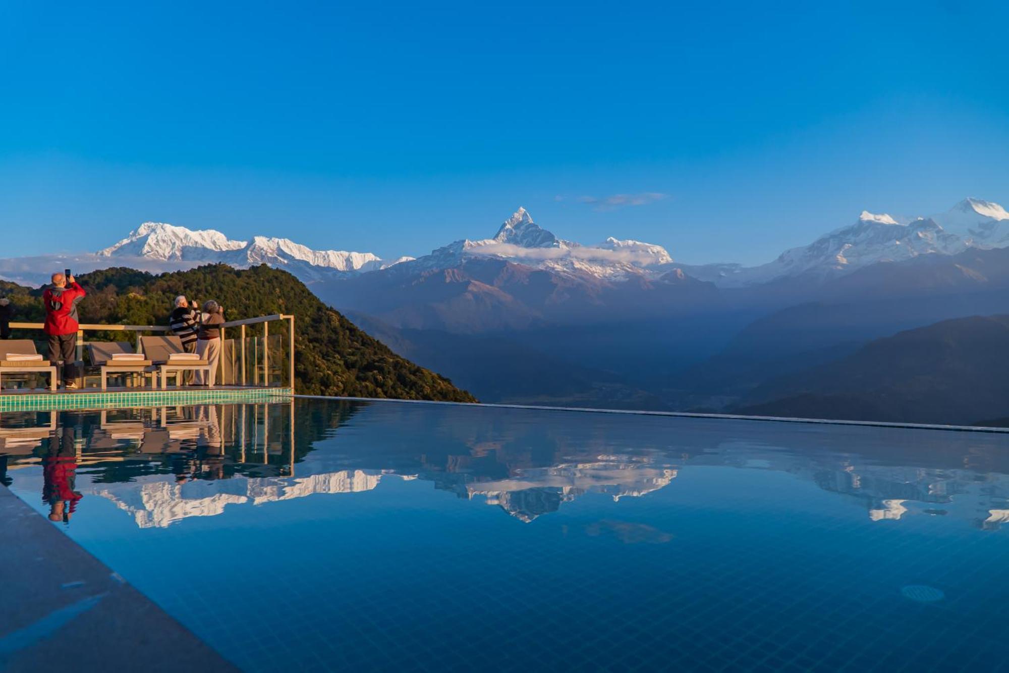 Sarangkot Mountain Lodge Pokhara Bagian luar foto